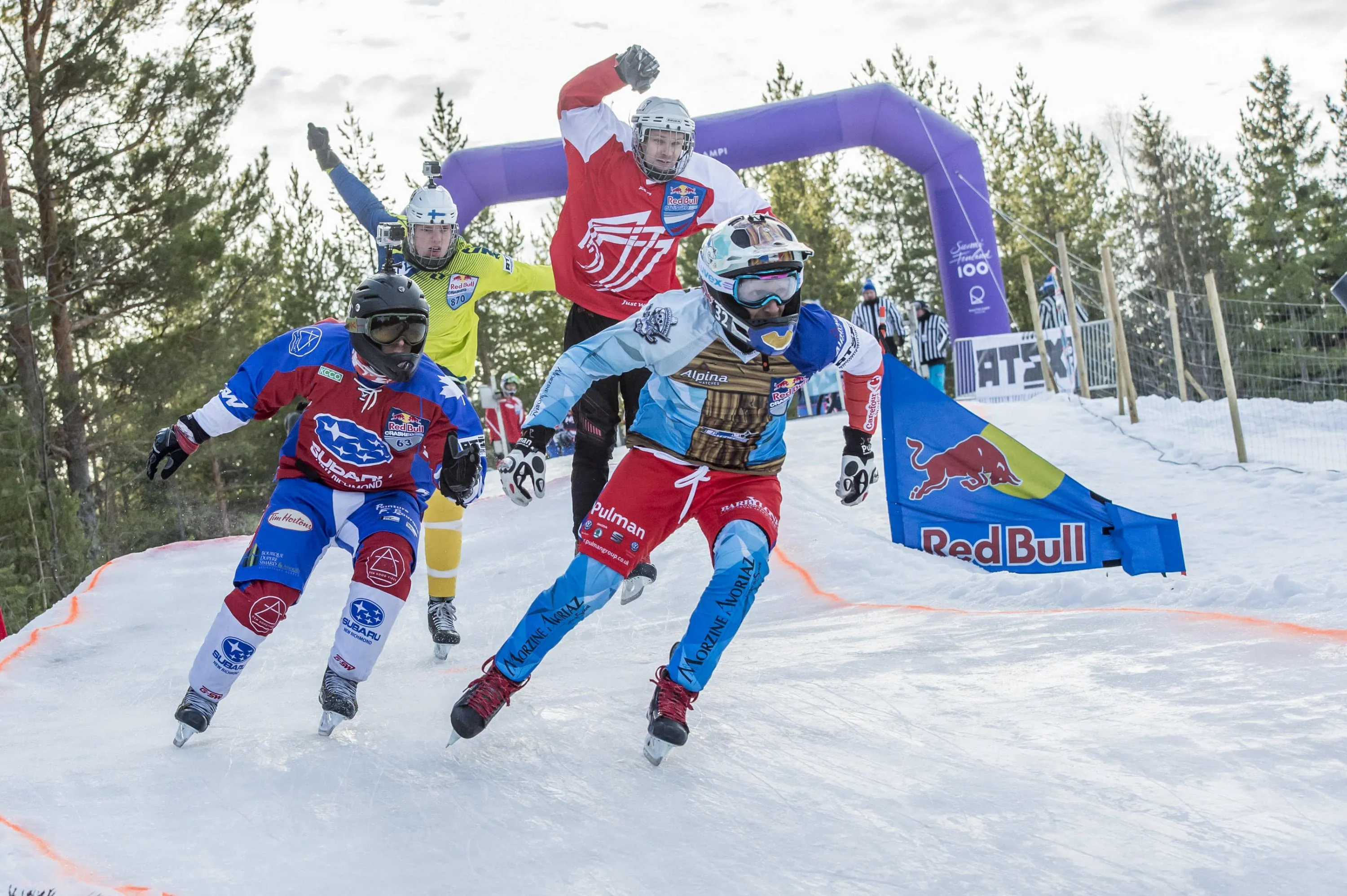 Tristan Dugerdil takes an early lead as riders fight for position in Rautalampi. Image: Mark Roe / Red Bull Content Pool Tristan Dugerdil takes an early lead as riders fight for position in Rautalampi. Image: Mark Roe / Red Bull Content Pool